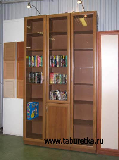Книжные шкафы, 3 секции