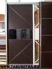 Раздвижная дверь с крестообразными накладками, Венге
