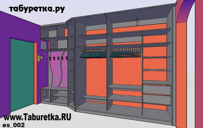 Шкаф Купе Прихожая Внутреннее Наполнение В Химках